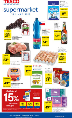 Tesco supermarkety od 28.1. do 3.2.2026