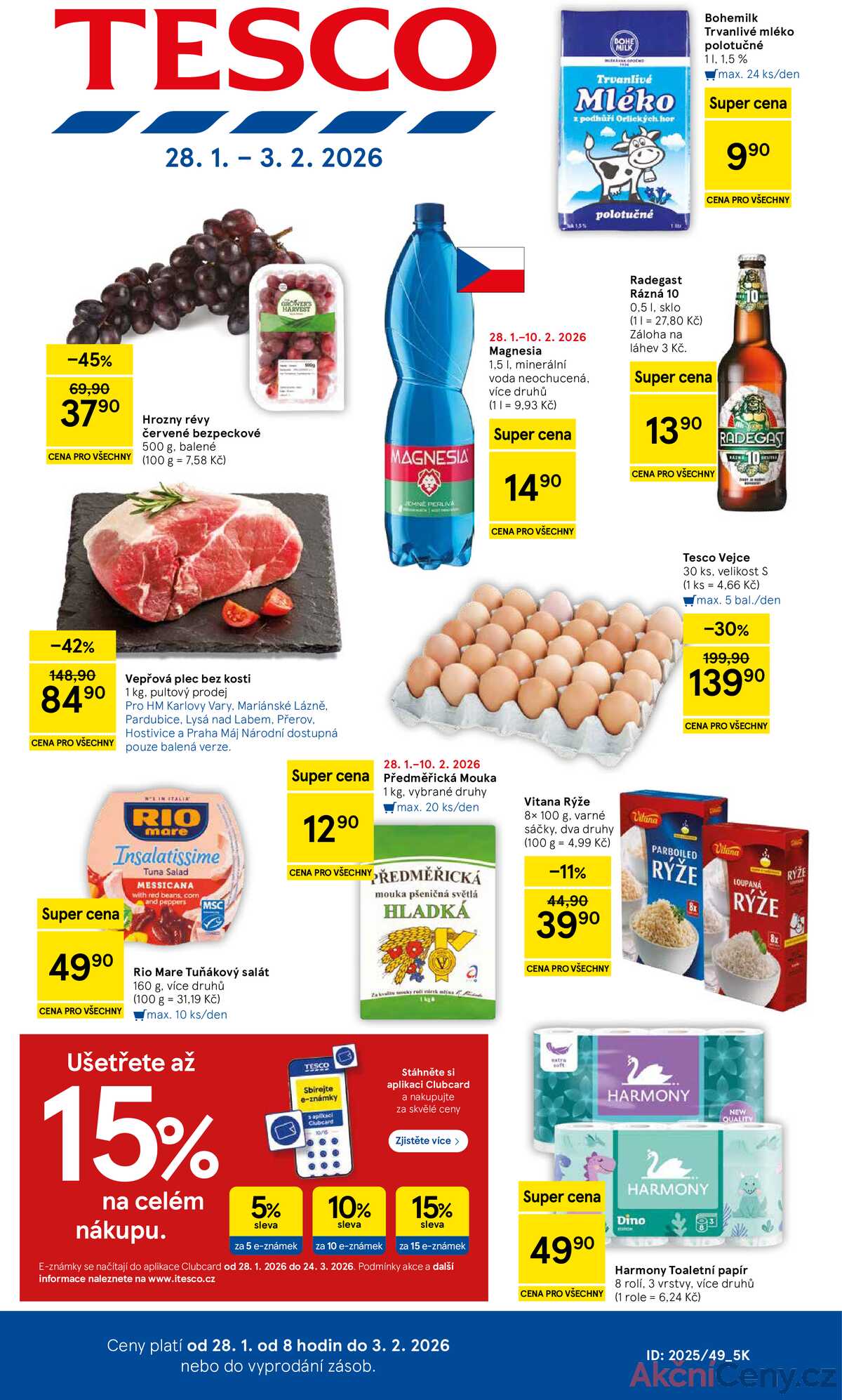 Tesco malé hypermarkety od 28.1. do 3.2.2026 strana 1