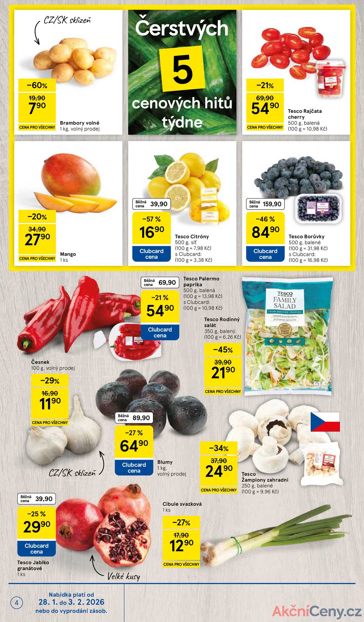 Tesco malé hypermarkety od 28.1. do 3.2.2026 strana 4