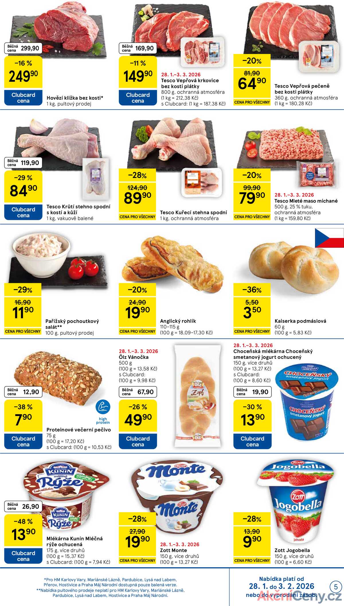 Tesco malé hypermarkety od 28.1. do 3.2.2026 strana 5