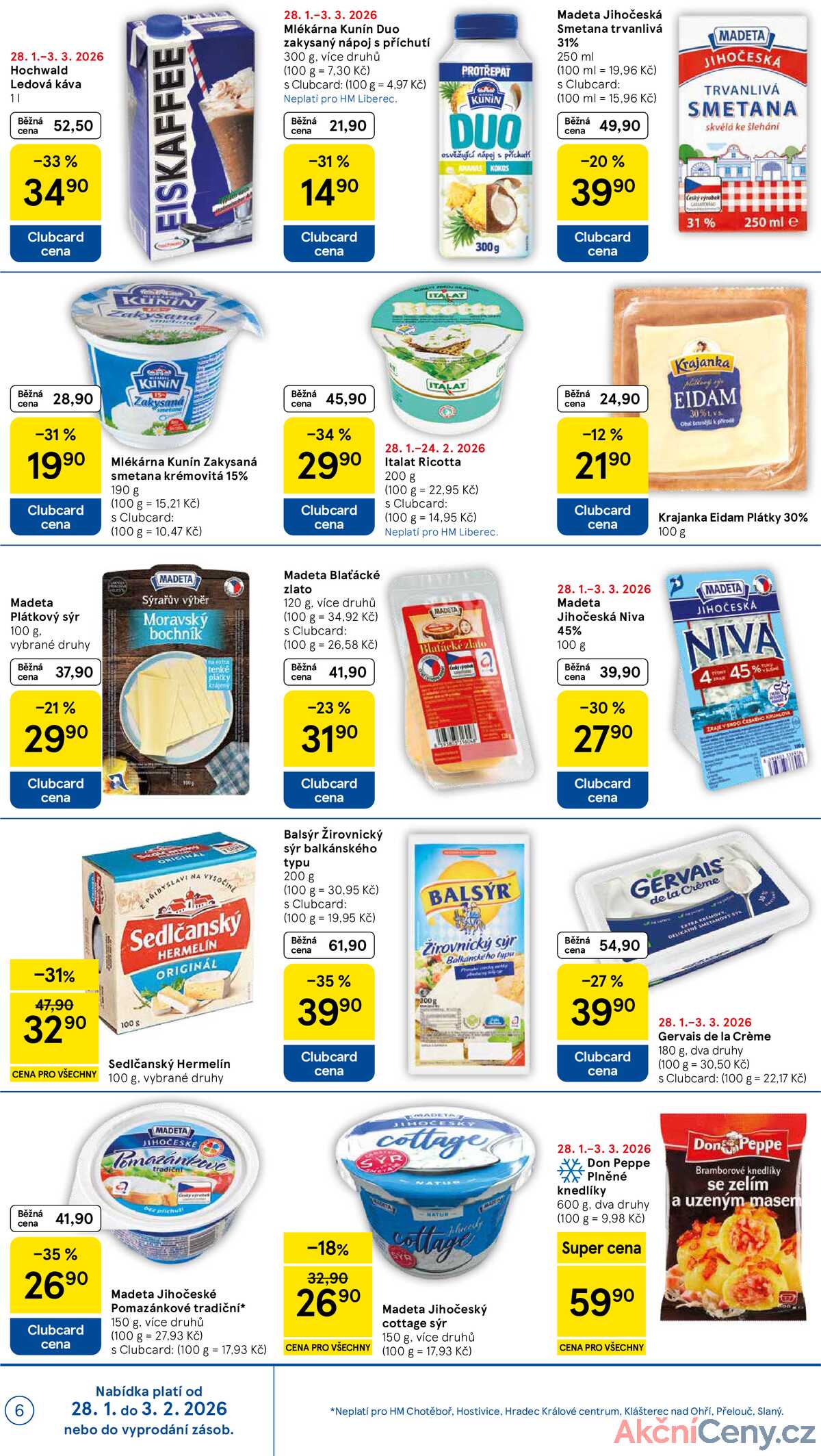 Tesco malé hypermarkety od 28.1. do 3.2.2026 strana 6