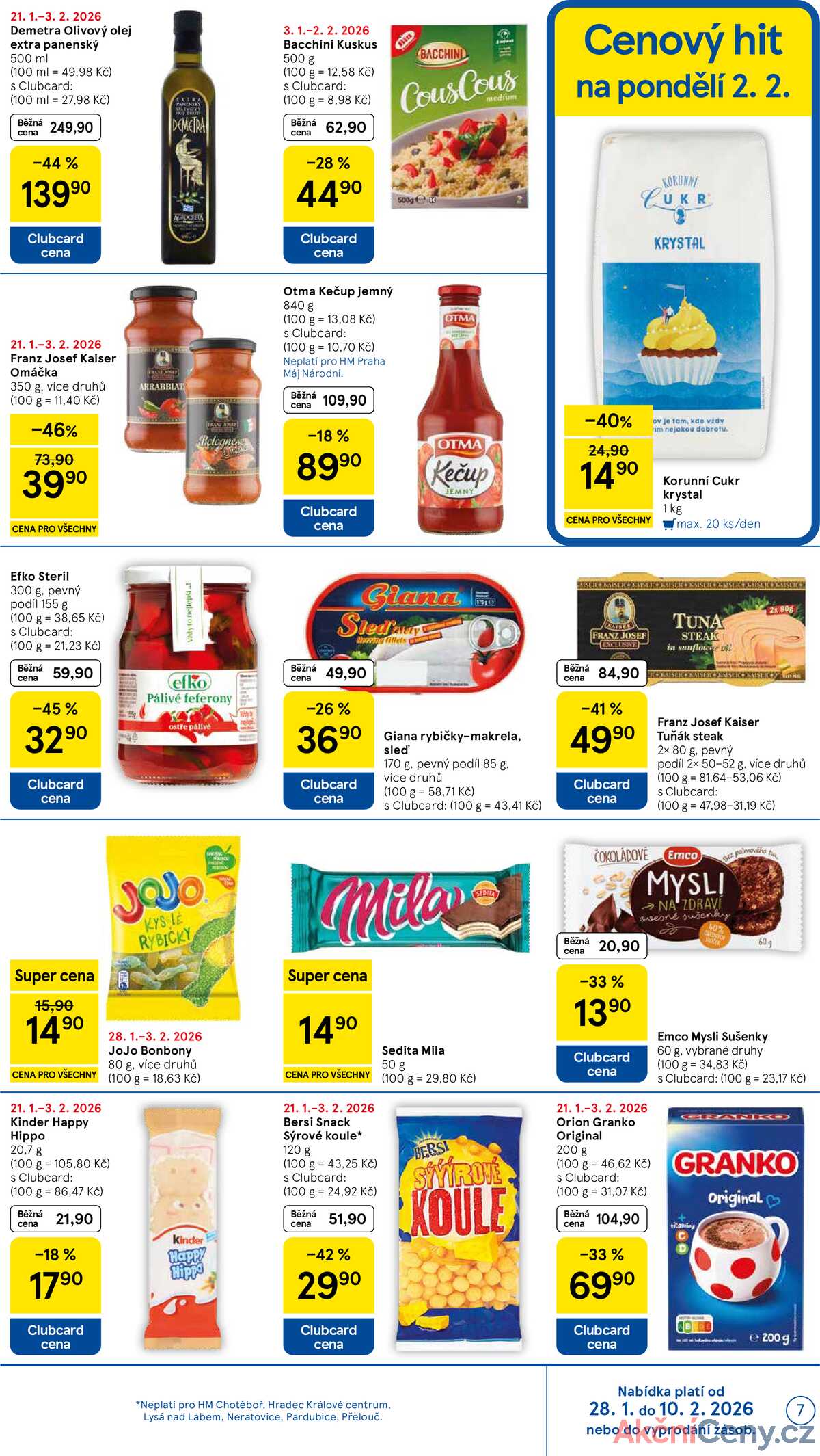 Tesco malé hypermarkety od 28.1. do 3.2.2026 strana 7