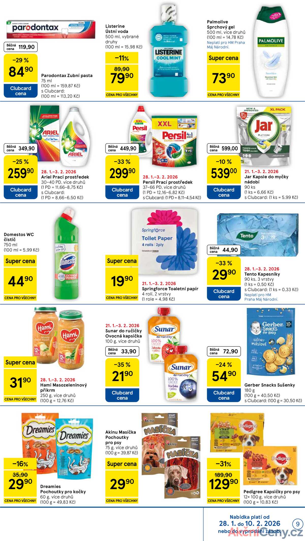 Tesco malé hypermarkety od 28.1. do 3.2.2026 strana 9