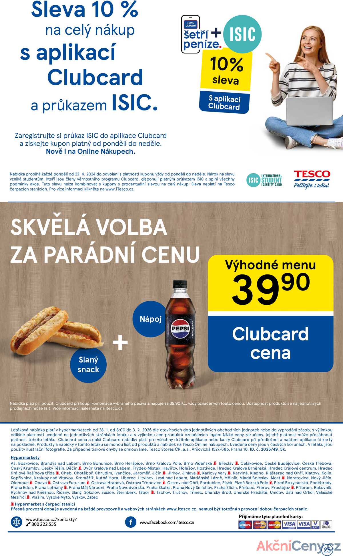 Tesco malé hypermarkety od 28.1. do 3.2.2026 strana 25
