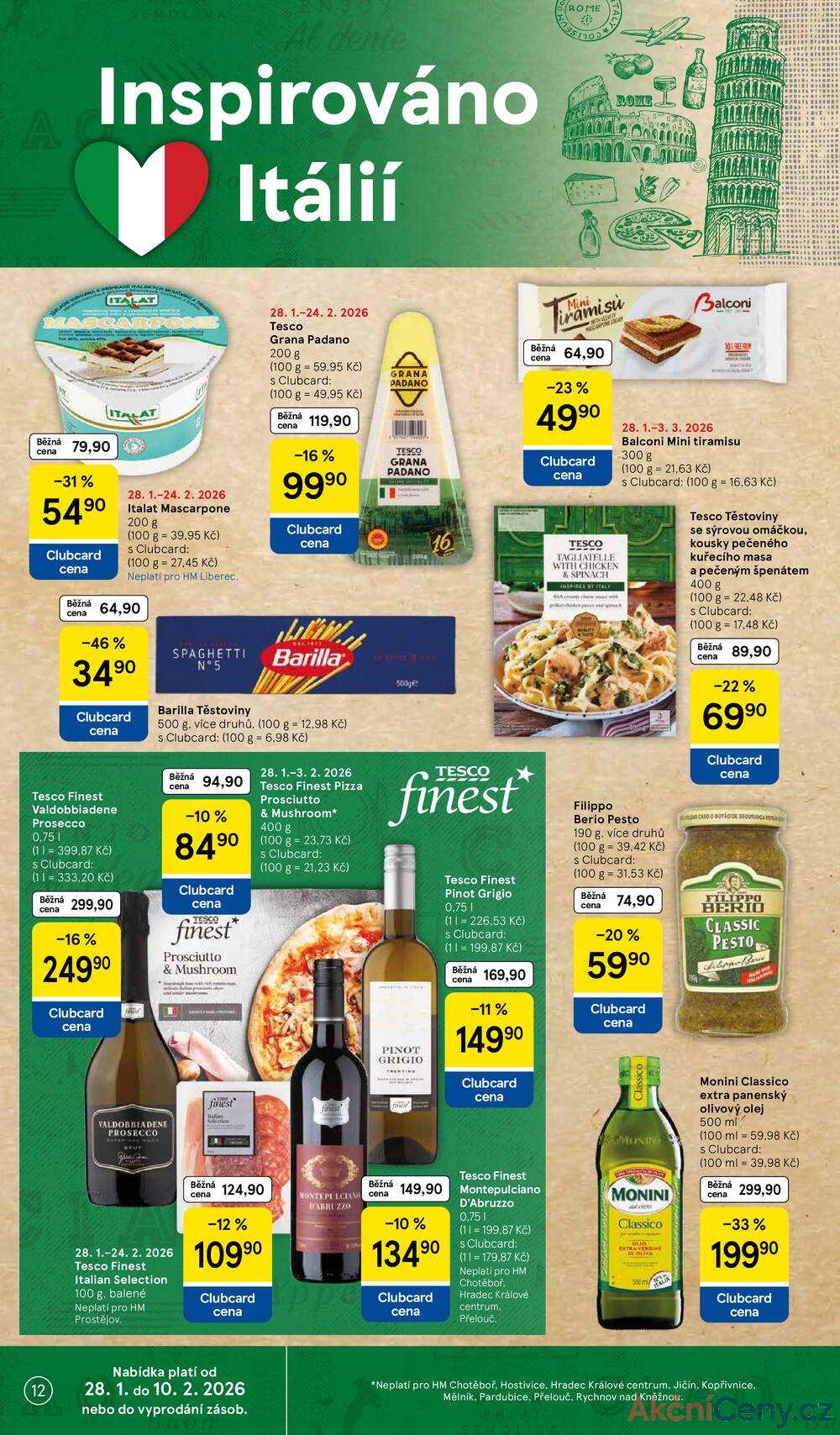 Tesco malé hypermarkety od 28.1. do 3.2.2026