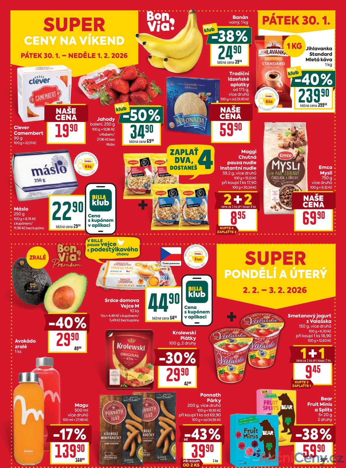 Billa malý leták od 28.1. do 3.2.2026 strana 4