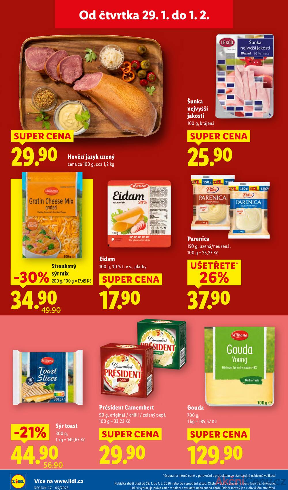 Lidl Čtvrtek od 29.1. do 1.2.2026