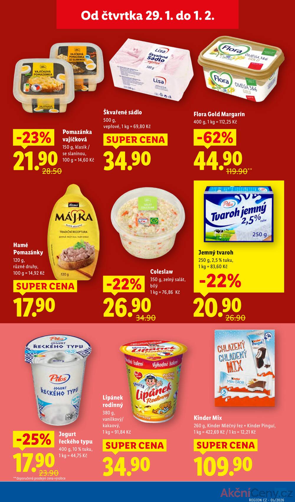 Lidl Čtvrtek od 29.1. do 1.2.2026