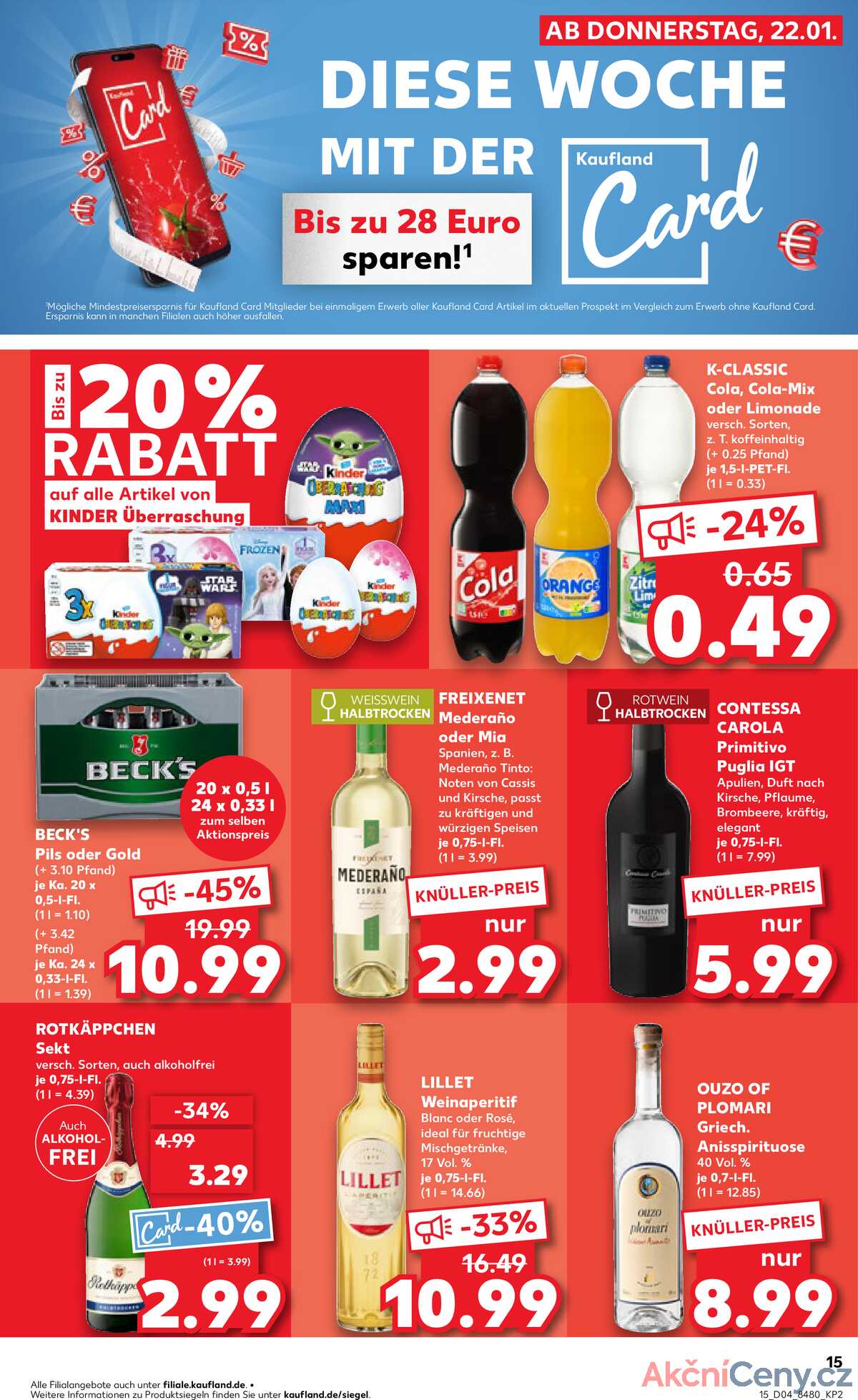 Leták Kaufland Německo 25.1.-28.1.2026 strana 15