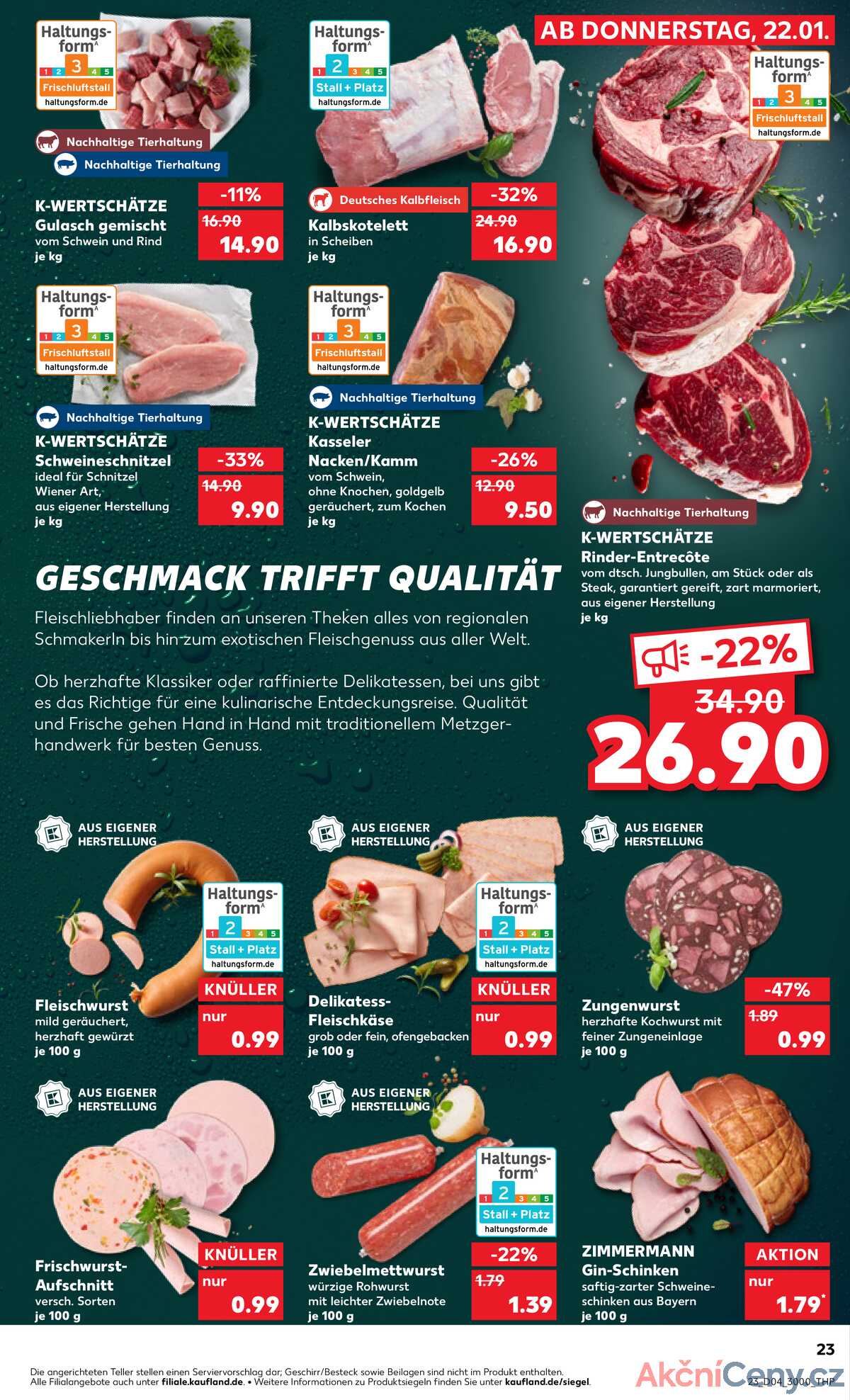 Leták Kaufland Německo 25.1.-28.1.2026 strana 23
