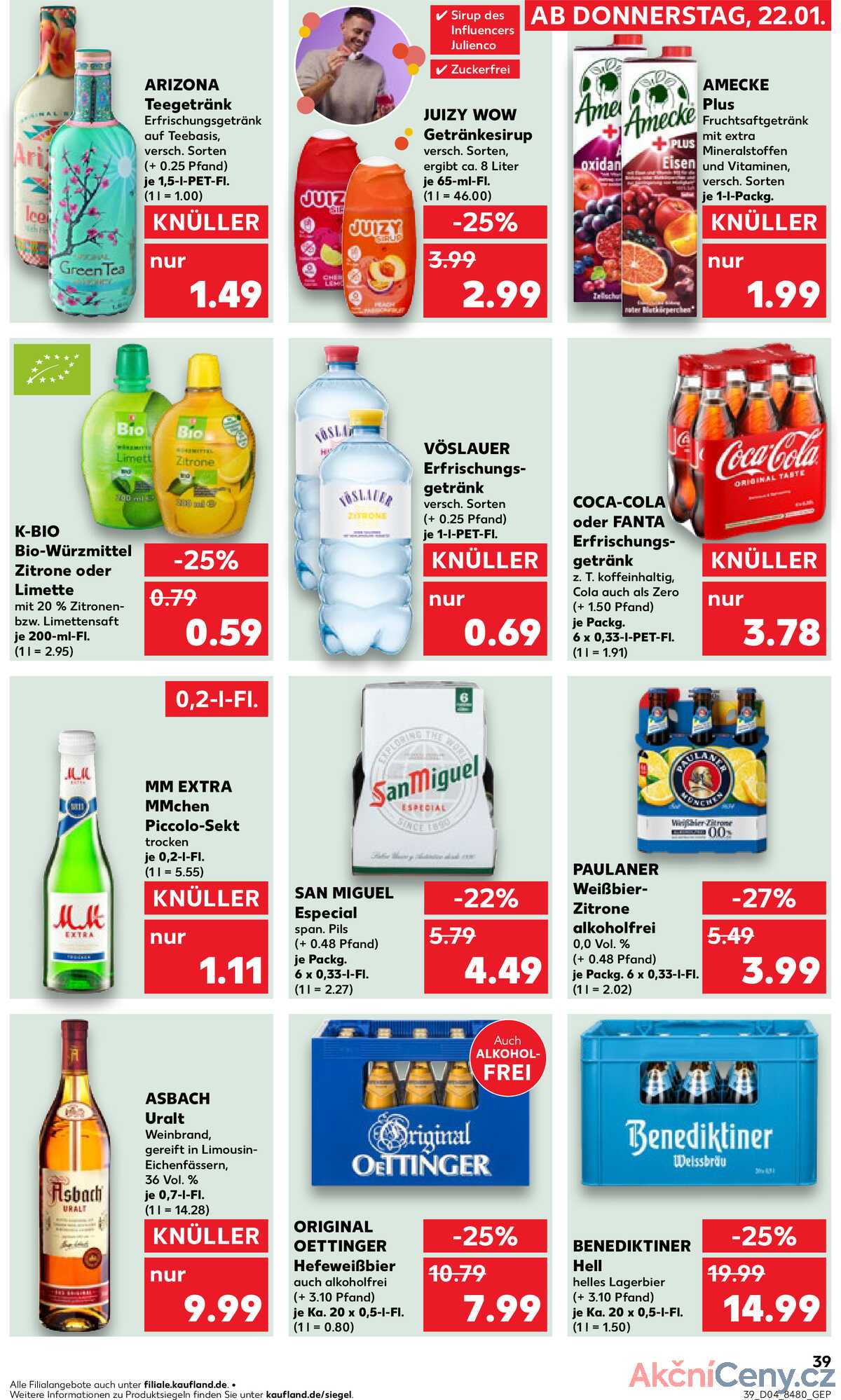 Leták Kaufland Německo 25.1.-28.1.2026 strana 39