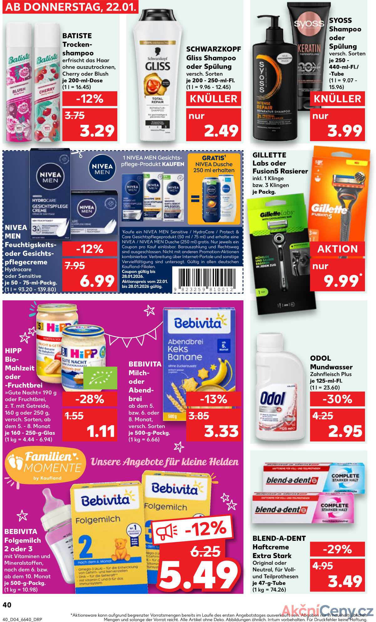 Leták Kaufland Německo 25.1.-28.1.2026 strana 40