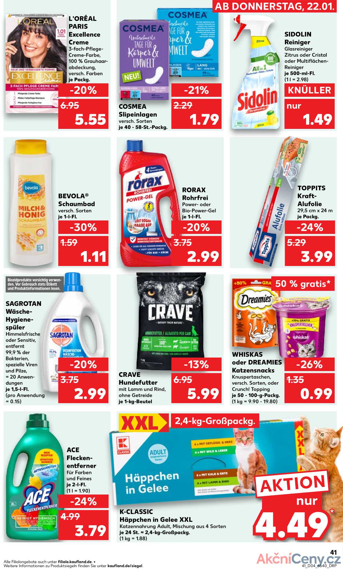 Leták Kaufland Německo 25.1.-28.1.2026 strana 41