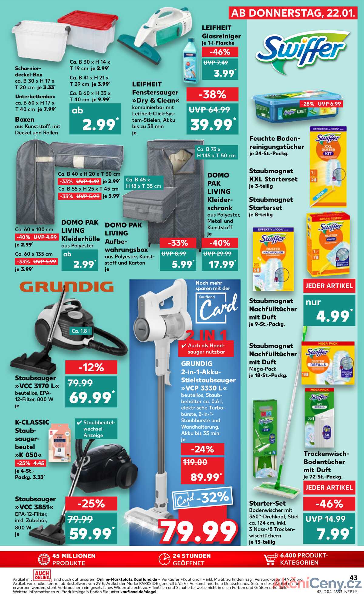 Leták Kaufland Německo 25.1.-28.1.2026 strana 43