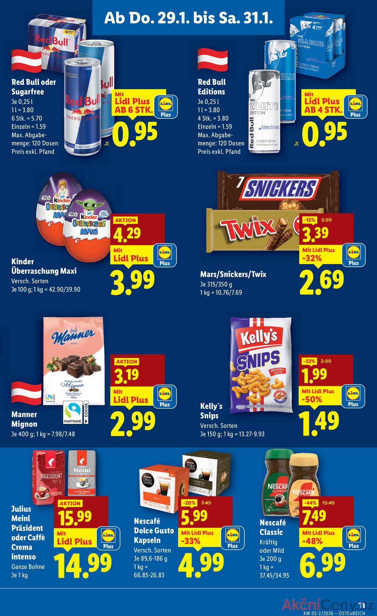 Leták Lidl Rakousko 29.1.-4.2.2026 strana 13