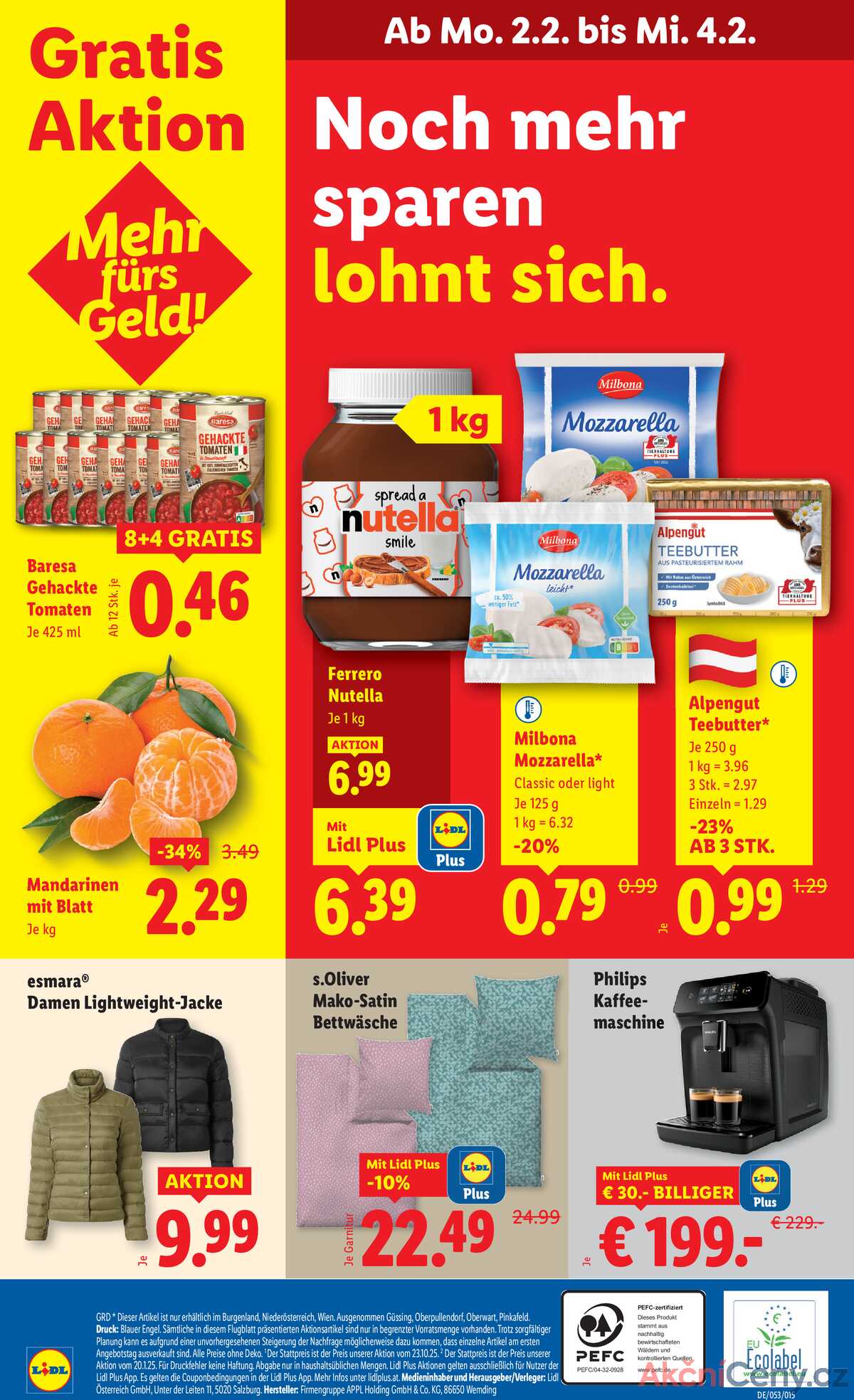 Leták Lidl Rakousko 29.1.-4.2.2026 strana 44