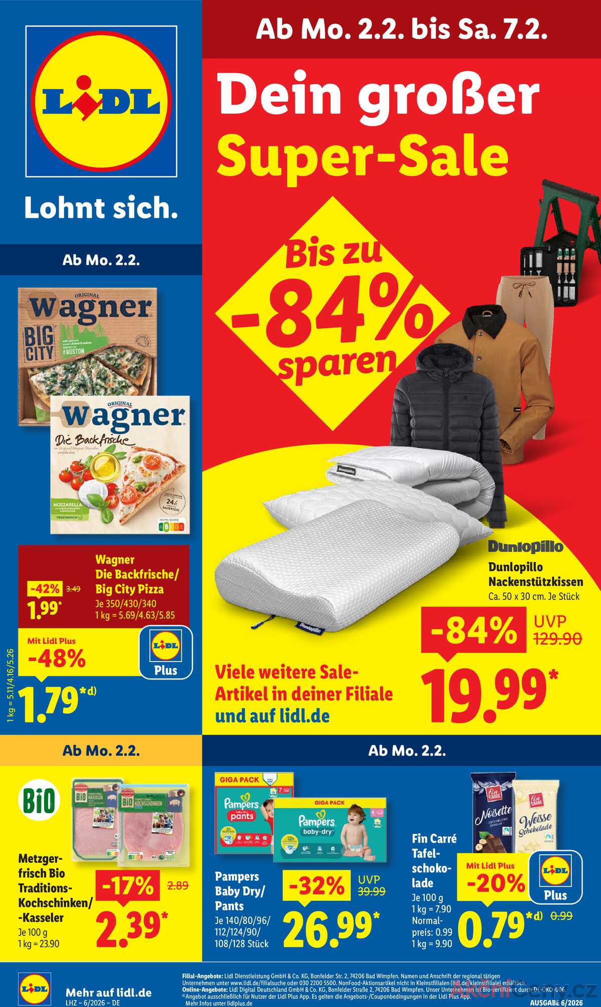 Leták Lidl Německo 2.2.-7.2.2026 strana 1