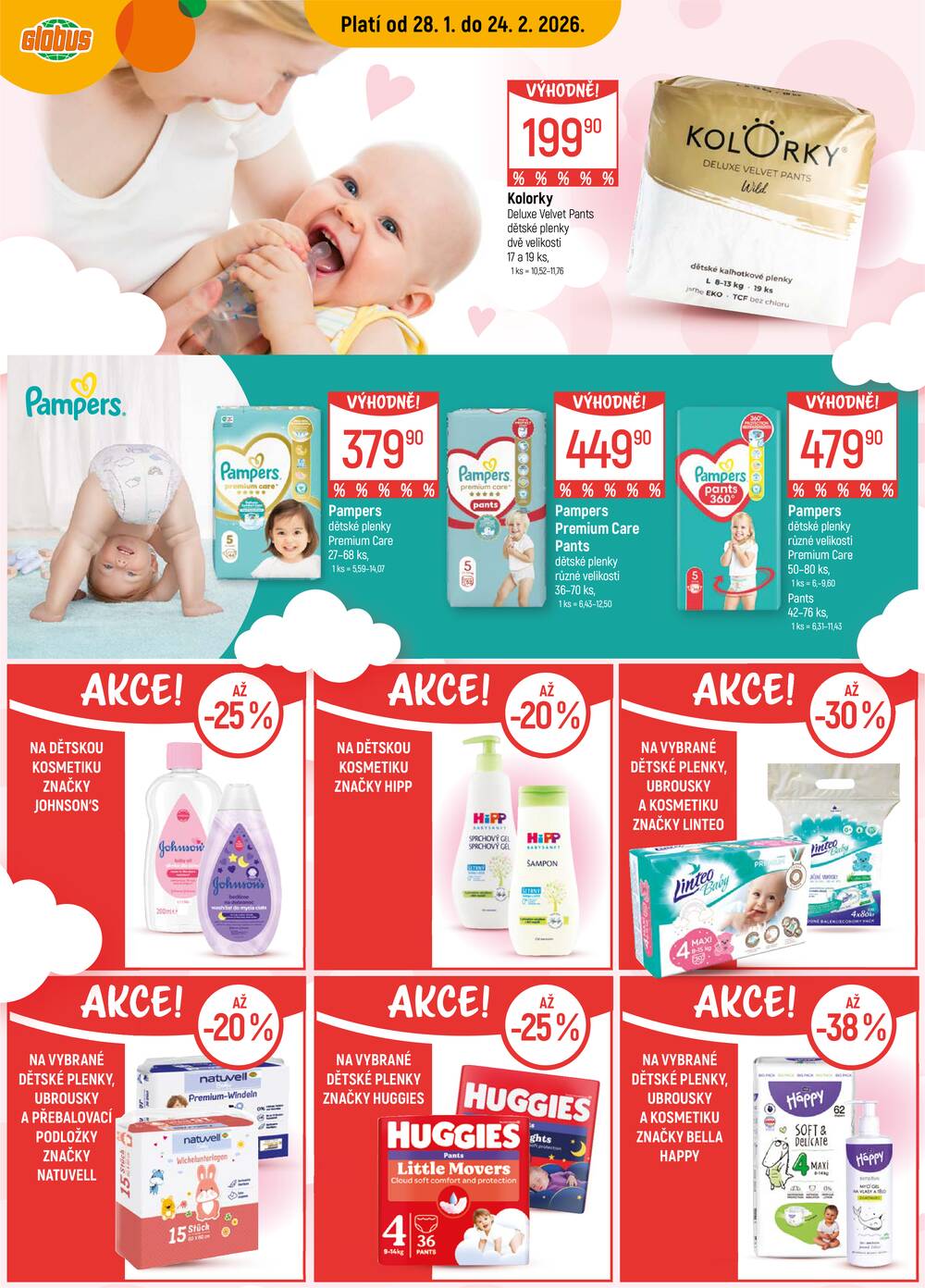 Akční leták Globus 28.1. - 24.2.2026 - Globus Jenišov u Karlových Varů