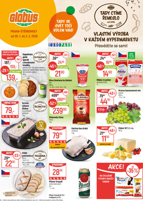 Akční leták Globus 28.1. - 3.2.2026 - Globus Praha - Štěrboholy
