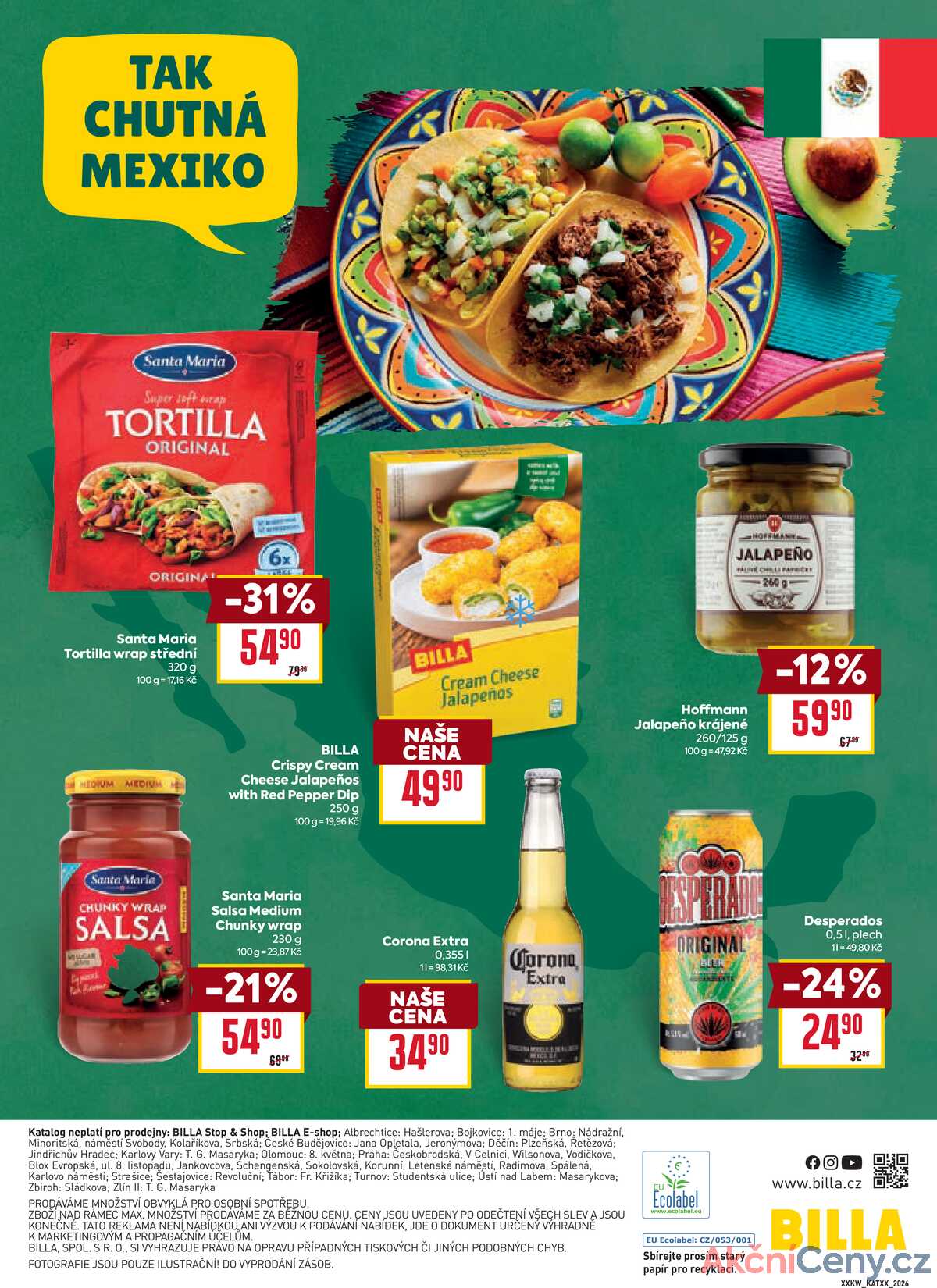 BILLA katalog Chutě světa od 21.1. do 10.2.2026 strana 32
