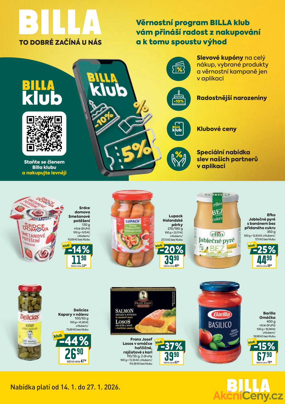 BILLA Klub do 27.1. strana 1