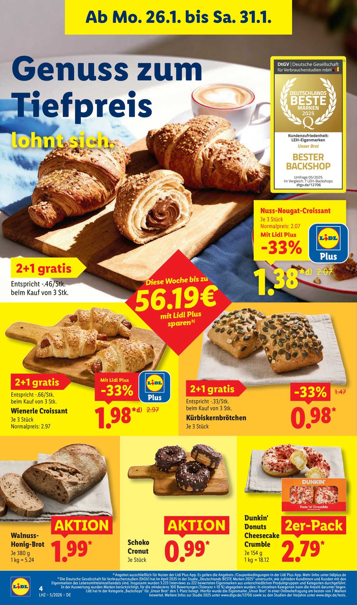Leták Lidl Německo 26.1.-31.1.2026 strana 14