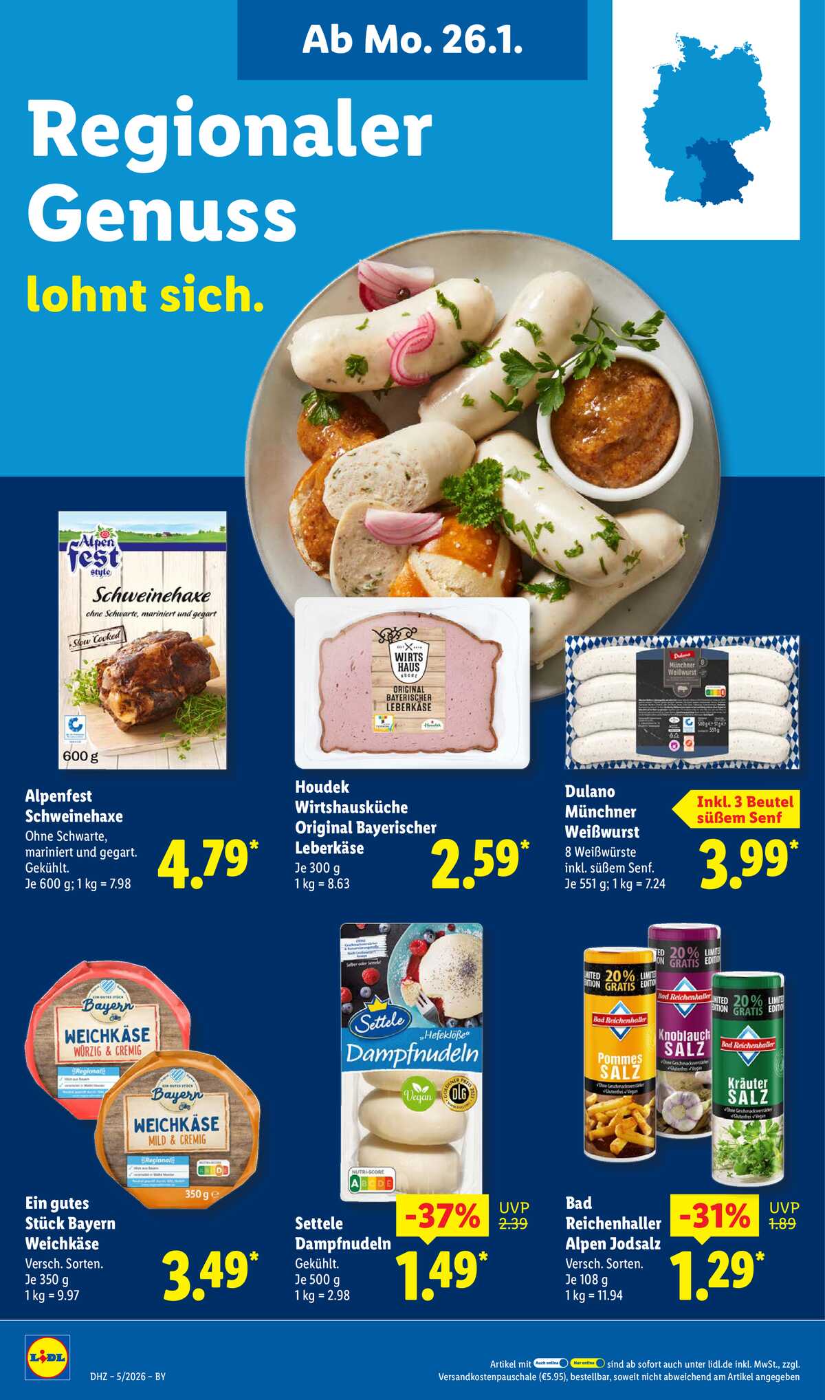 Leták Lidl Německo 26.1.-31.1.2026 strana 16