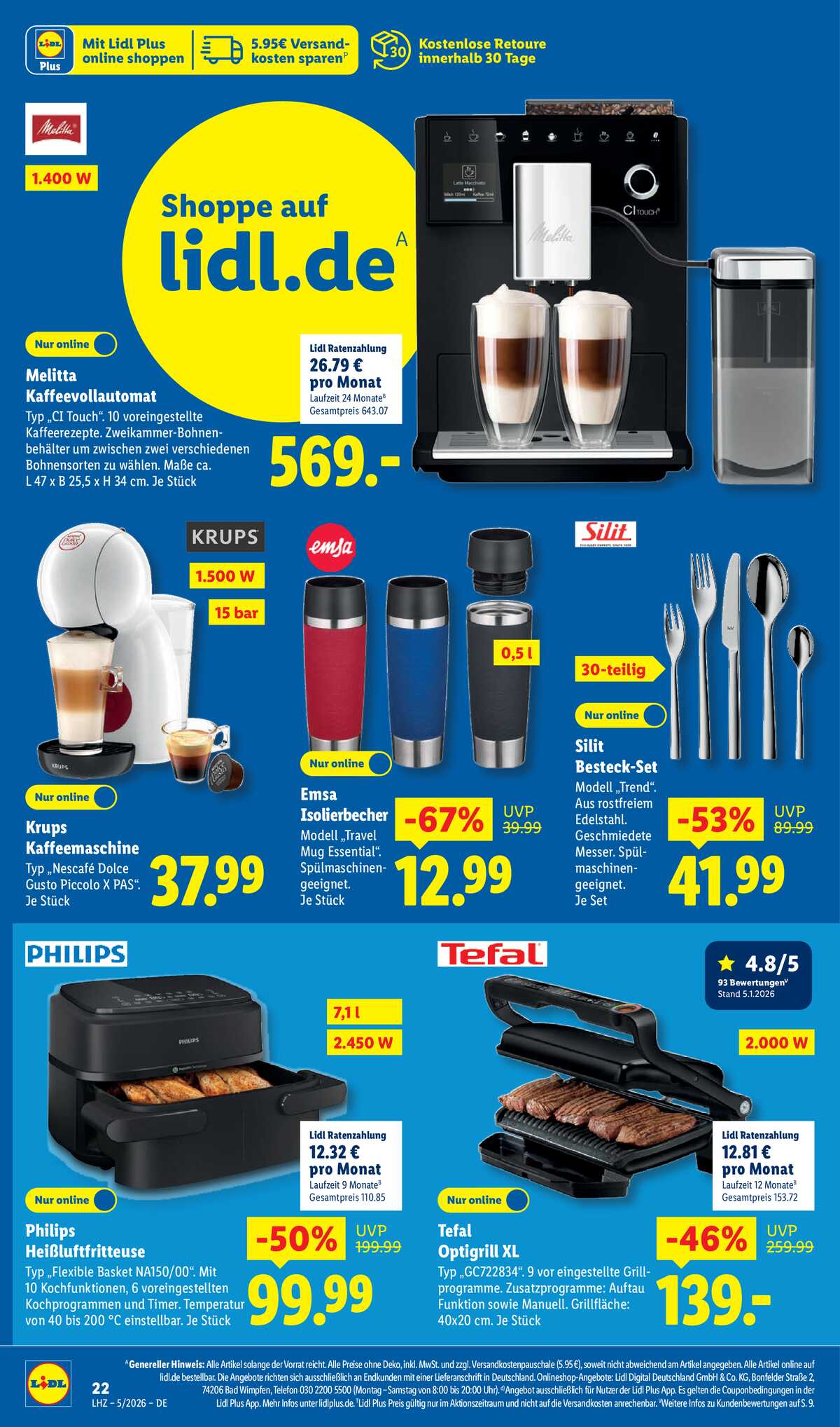 Leták Lidl Německo 26.1.-31.1.2026 strana 44