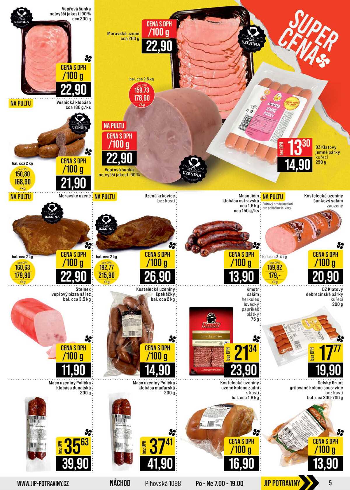 JIP Cash & Carry Brno, Praha, Ostrava, Jilemnice, Pardubice, Ostrava, Karlovy Vary, Olomouc a Zlín od 28.1. do 3.2.2026 strana 5