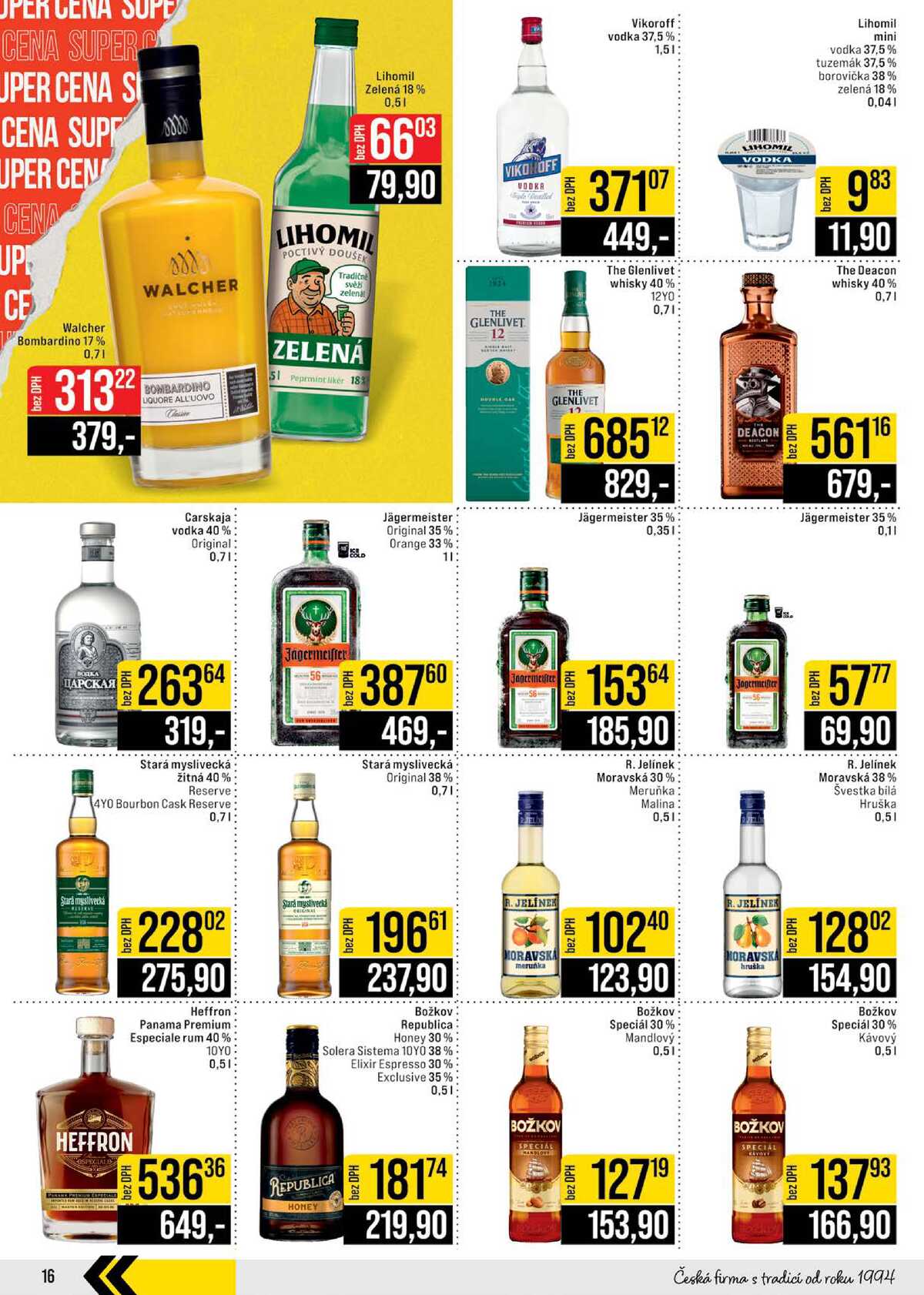 JIP Cash & Carry Brno, Praha, Ostrava, Jilemnice, Pardubice, Ostrava, Karlovy Vary, Olomouc a Zlín od 28.1. do 3.2.2026 strana 16