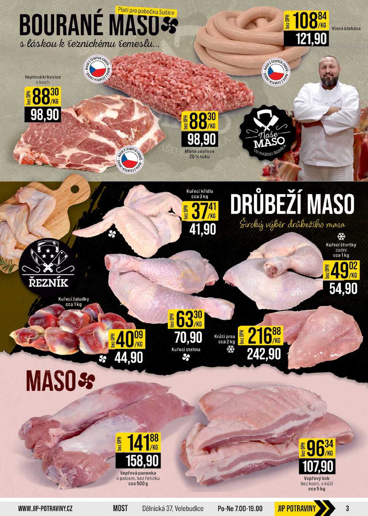 JIP Cash & Carry České Budějovice, Most, Náchod, Polička, Sušice a Svoboda nad Úpou od 28.1. do 3.2.2026 strana 3