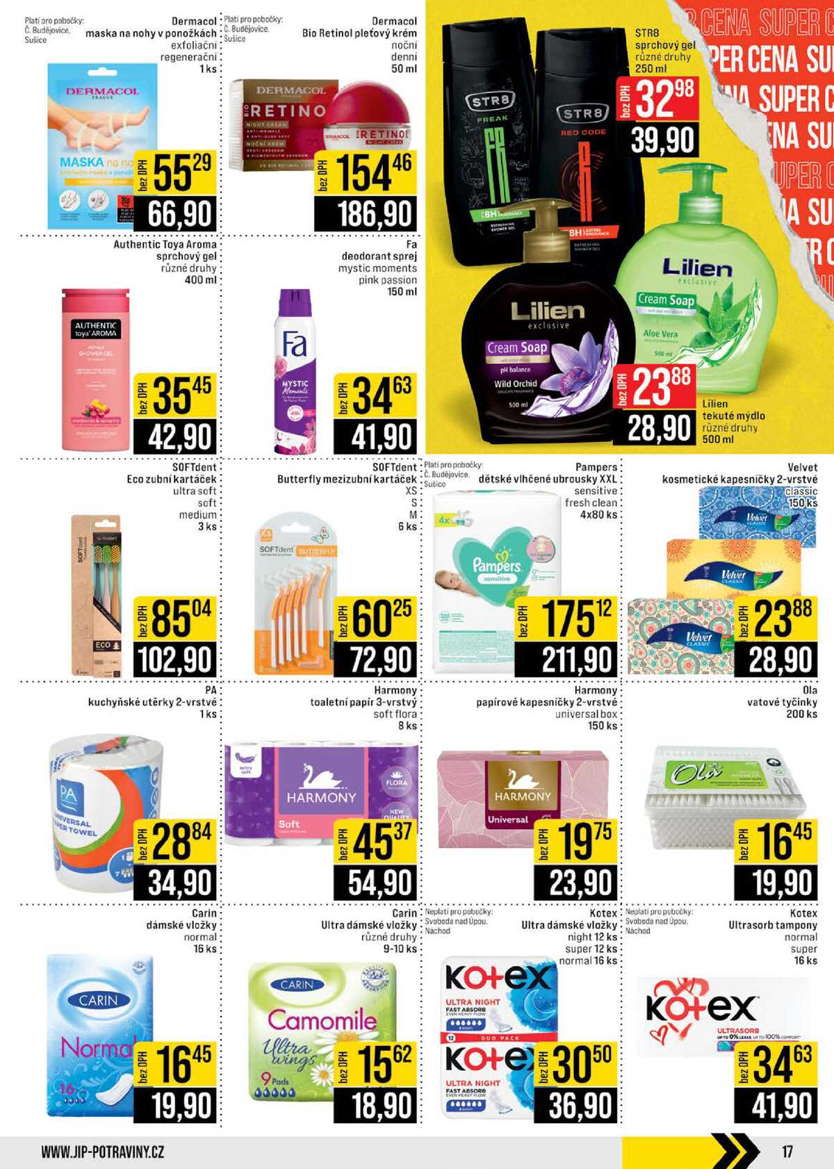 JIP Cash & Carry České Budějovice, Most, Náchod, Polička, Sušice a Svoboda nad Úpou od 28.1. do 3.2.2026 strana 17