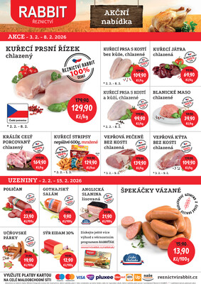 RABBIT řeznictví letáky