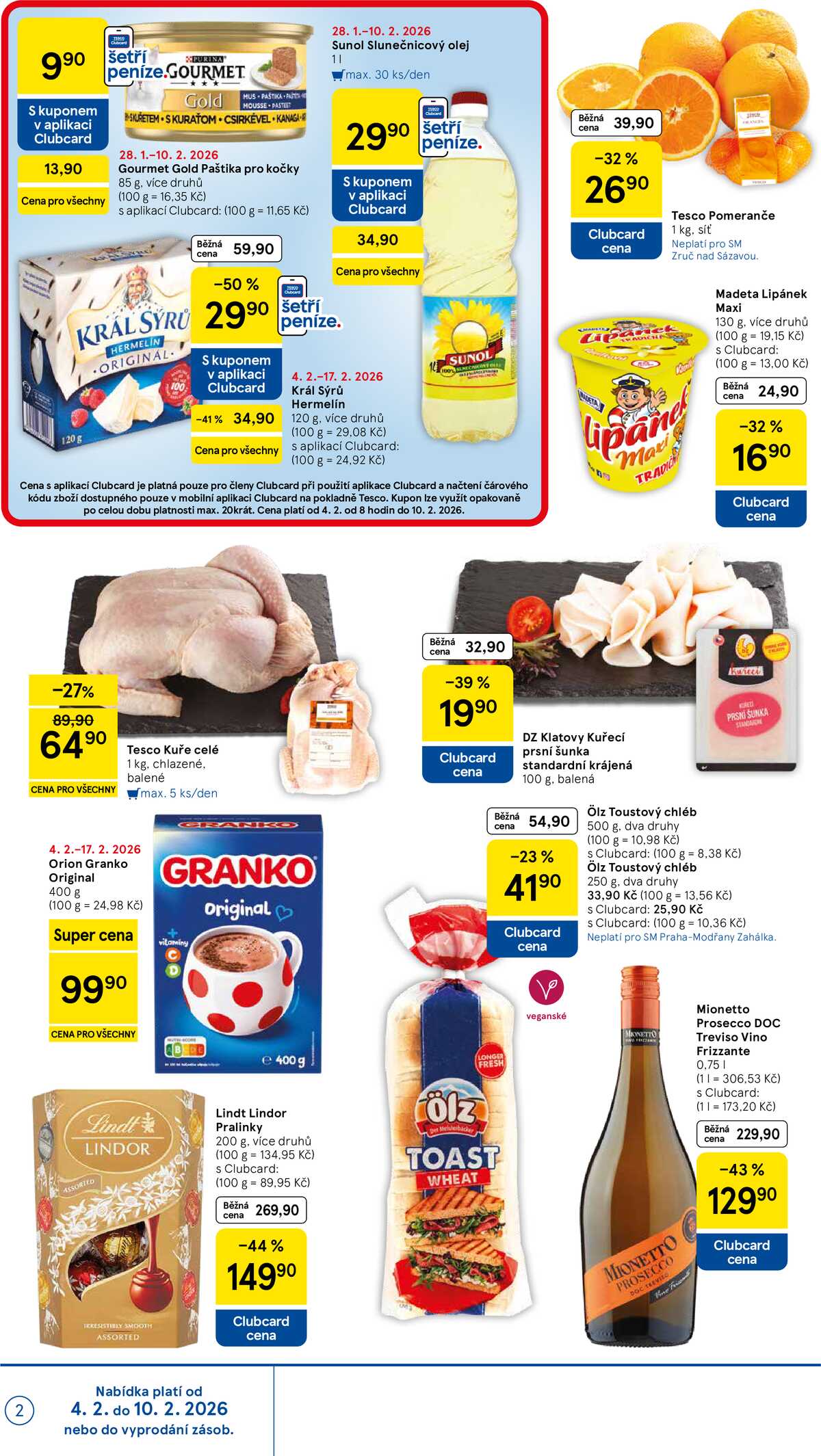 Tesco supermarkety od 4.2. do 10.2.2026 strana 2