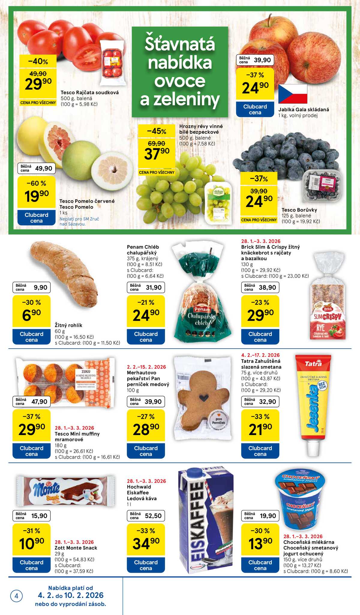 Tesco supermarkety od 4.2. do 10.2.2026 strana 4