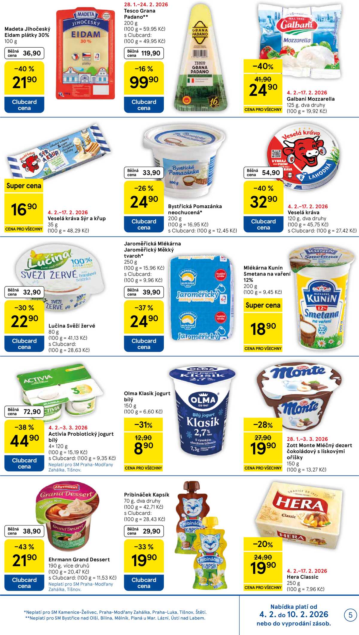 Tesco supermarkety od 4.2. do 10.2.2026 strana 5