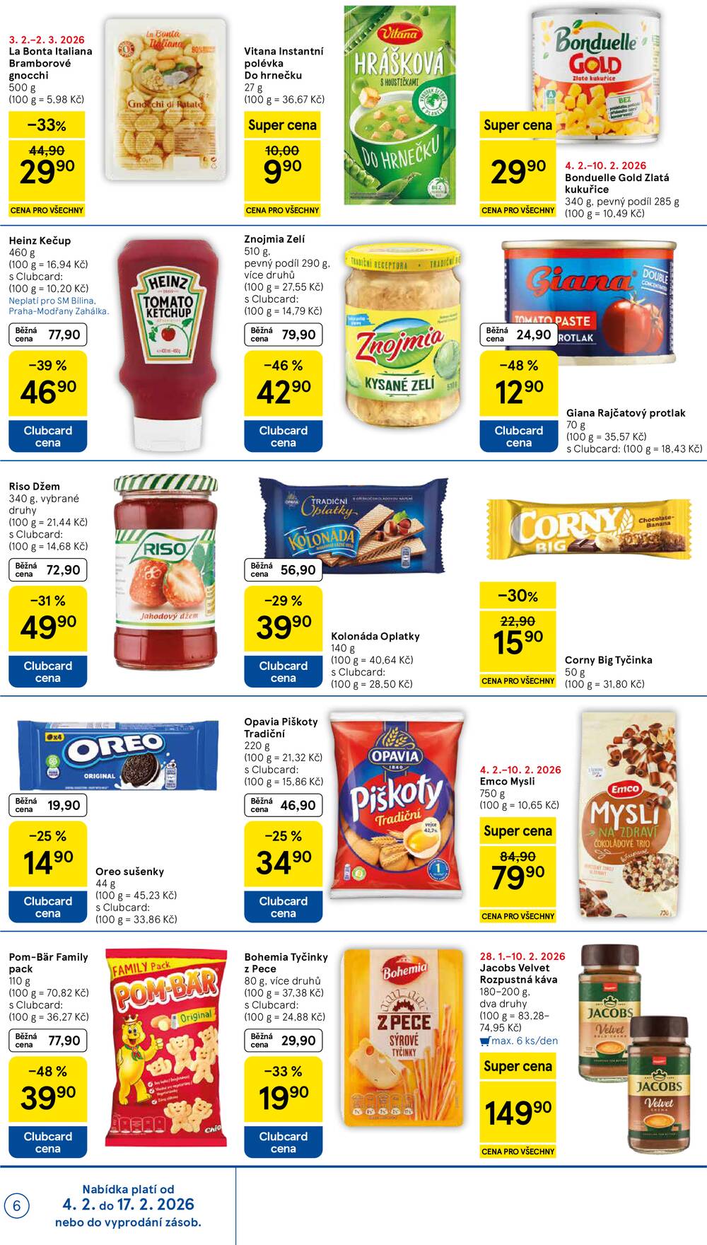 Tesco supermarkety od 4.2. do 10.2.2026