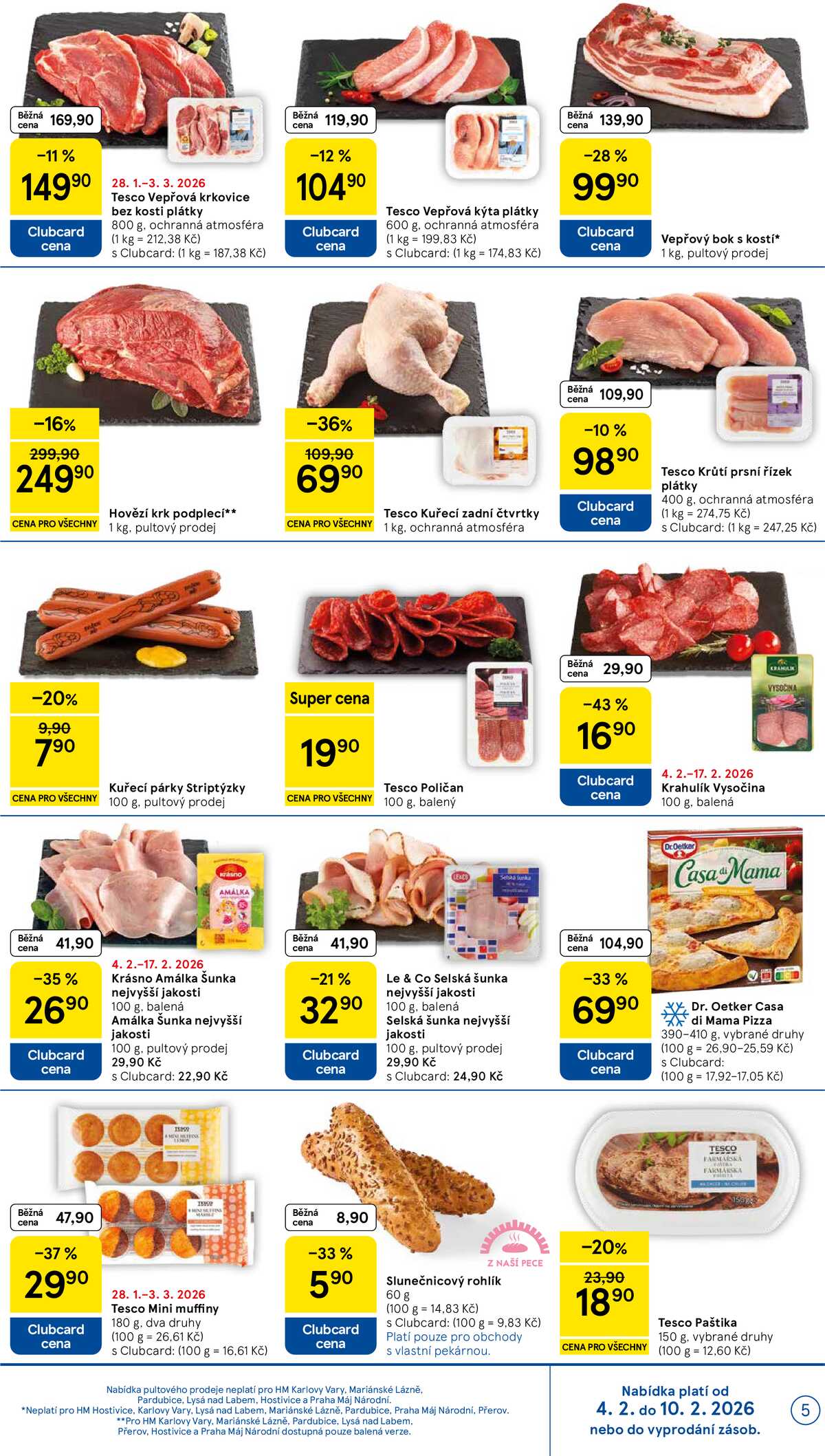 Tesco malé hypermarkety od 4.2. do 10.2.2026 strana 5