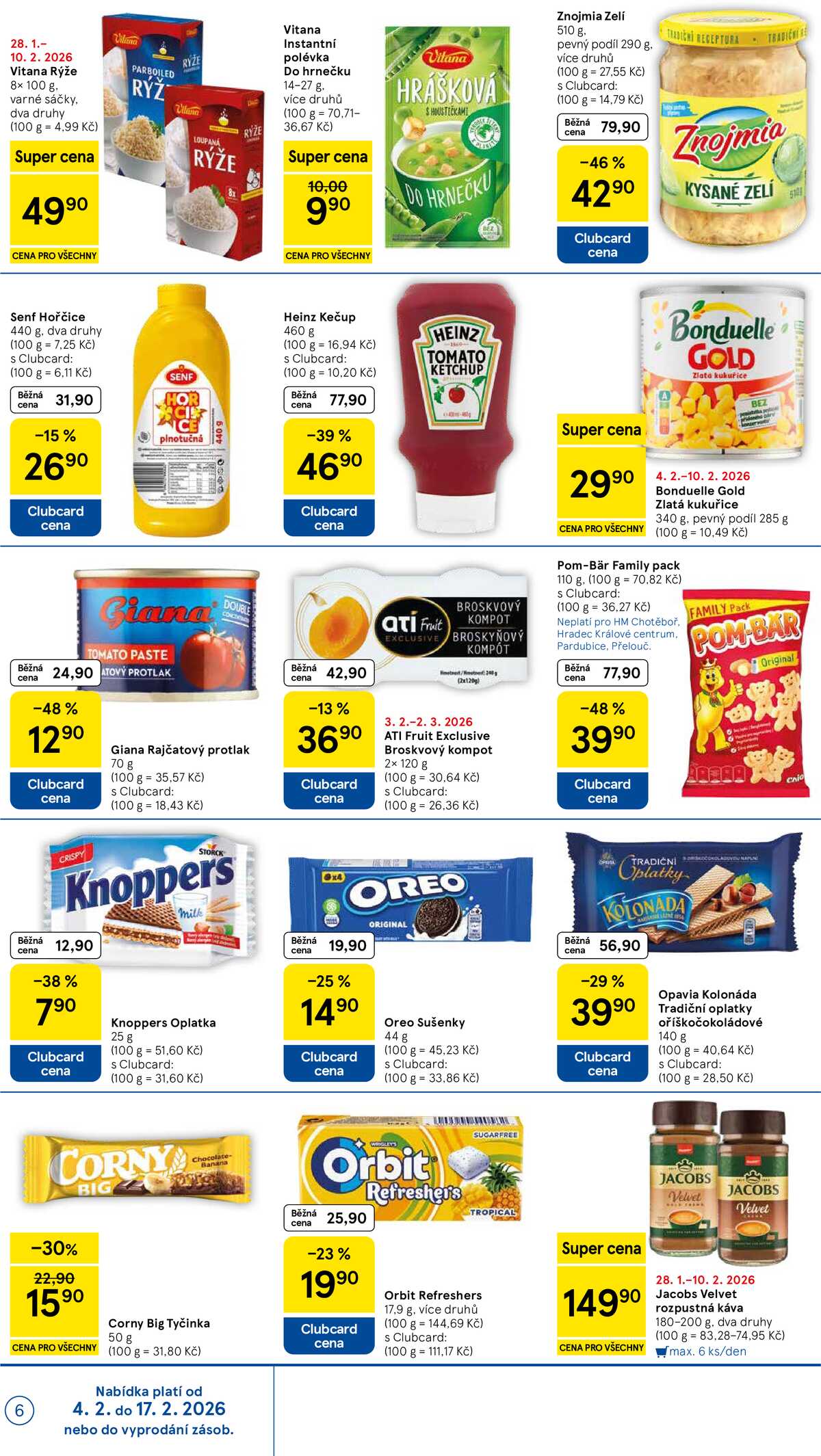 Tesco malé hypermarkety od 4.2. do 10.2.2026 strana 6