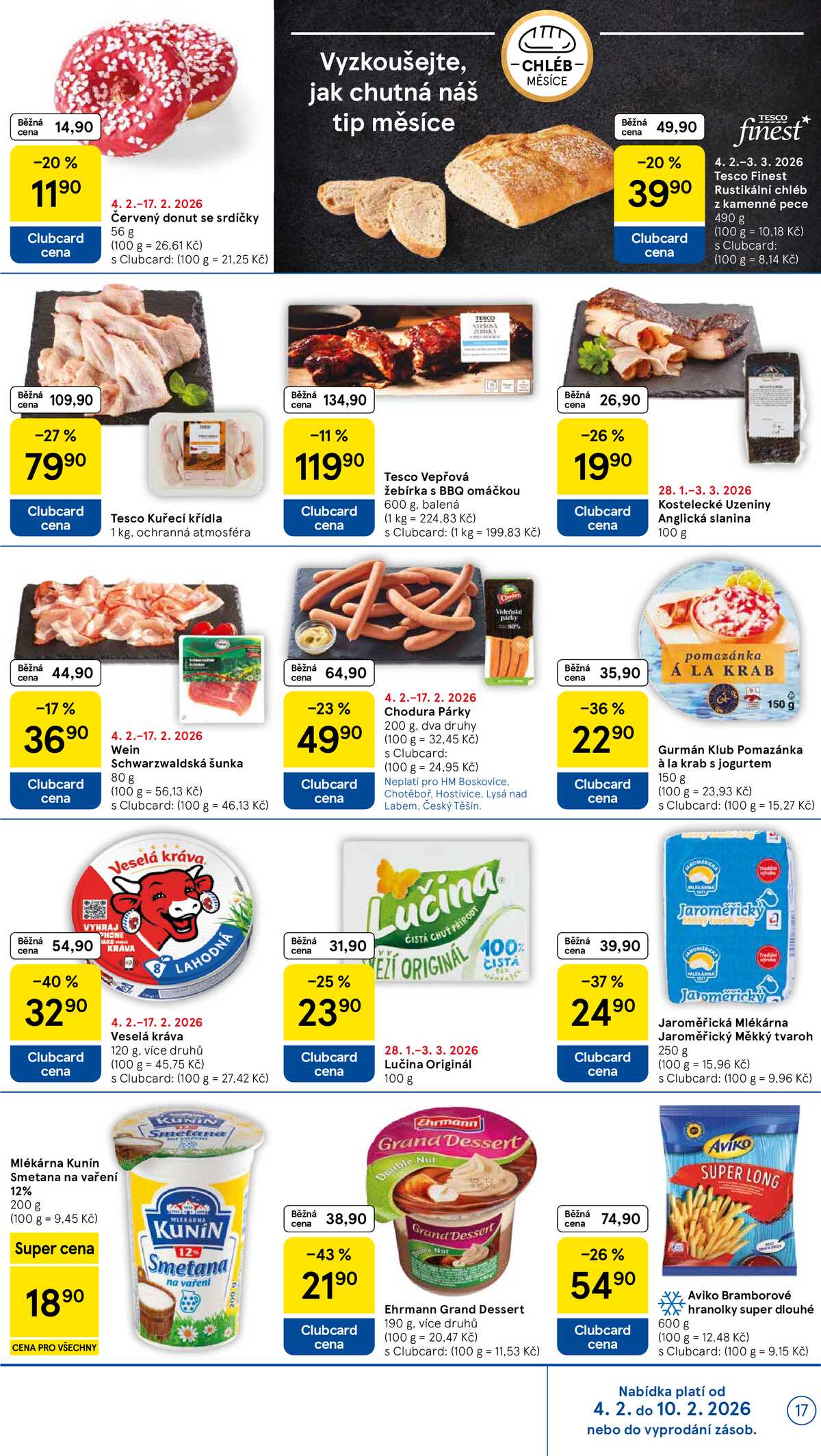 Tesco malé hypermarkety od 4.2. do 10.2.2026 strana 17