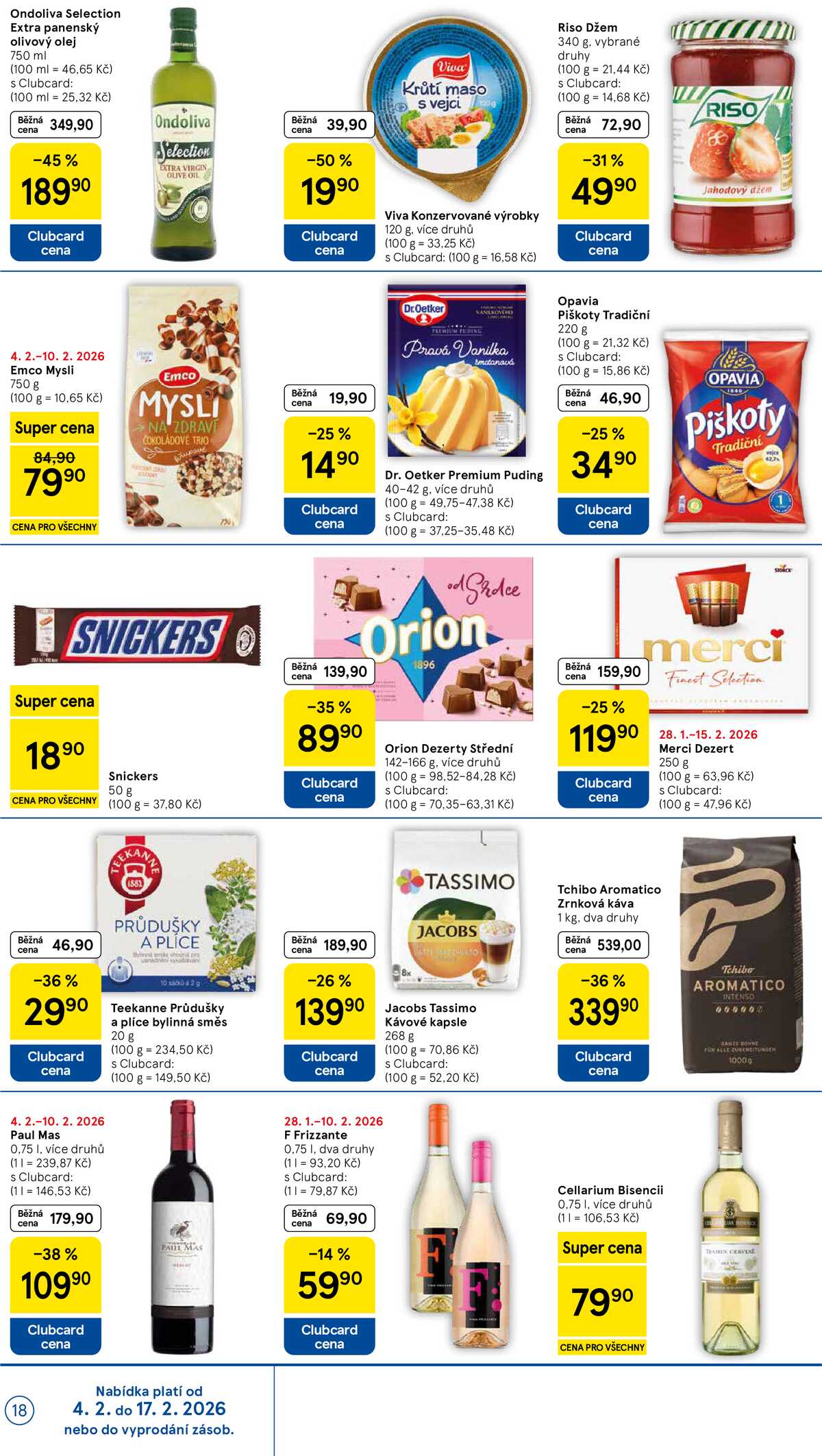 Tesco malé hypermarkety od 4.2. do 10.2.2026 strana 18