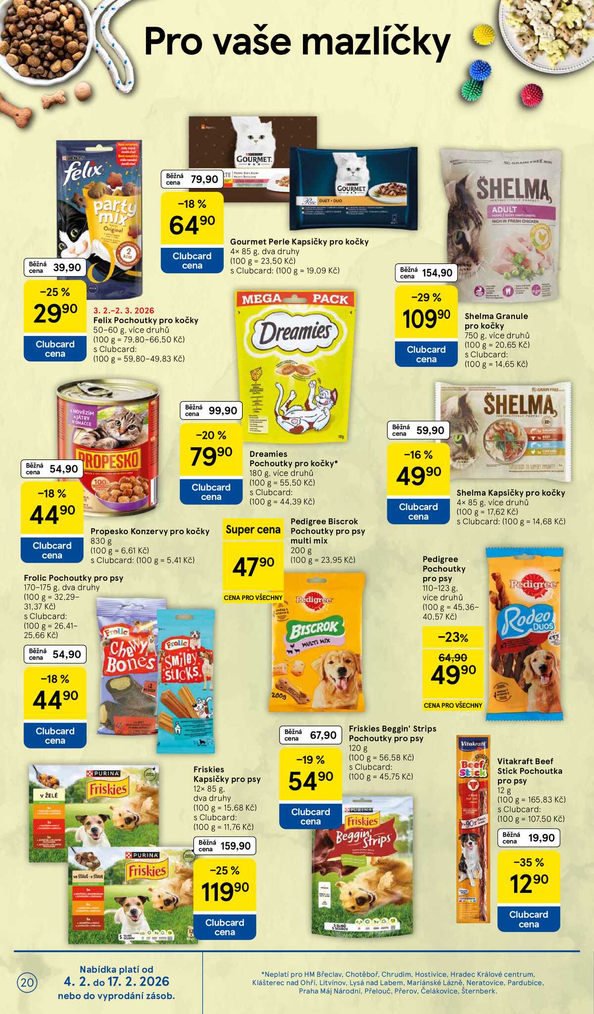 Tesco malé hypermarkety od 4.2. do 10.2.2026 strana 20