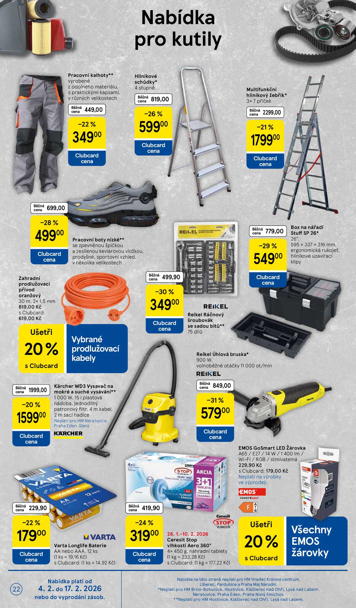 Tesco malé hypermarkety od 4.2. do 10.2.2026 strana 22