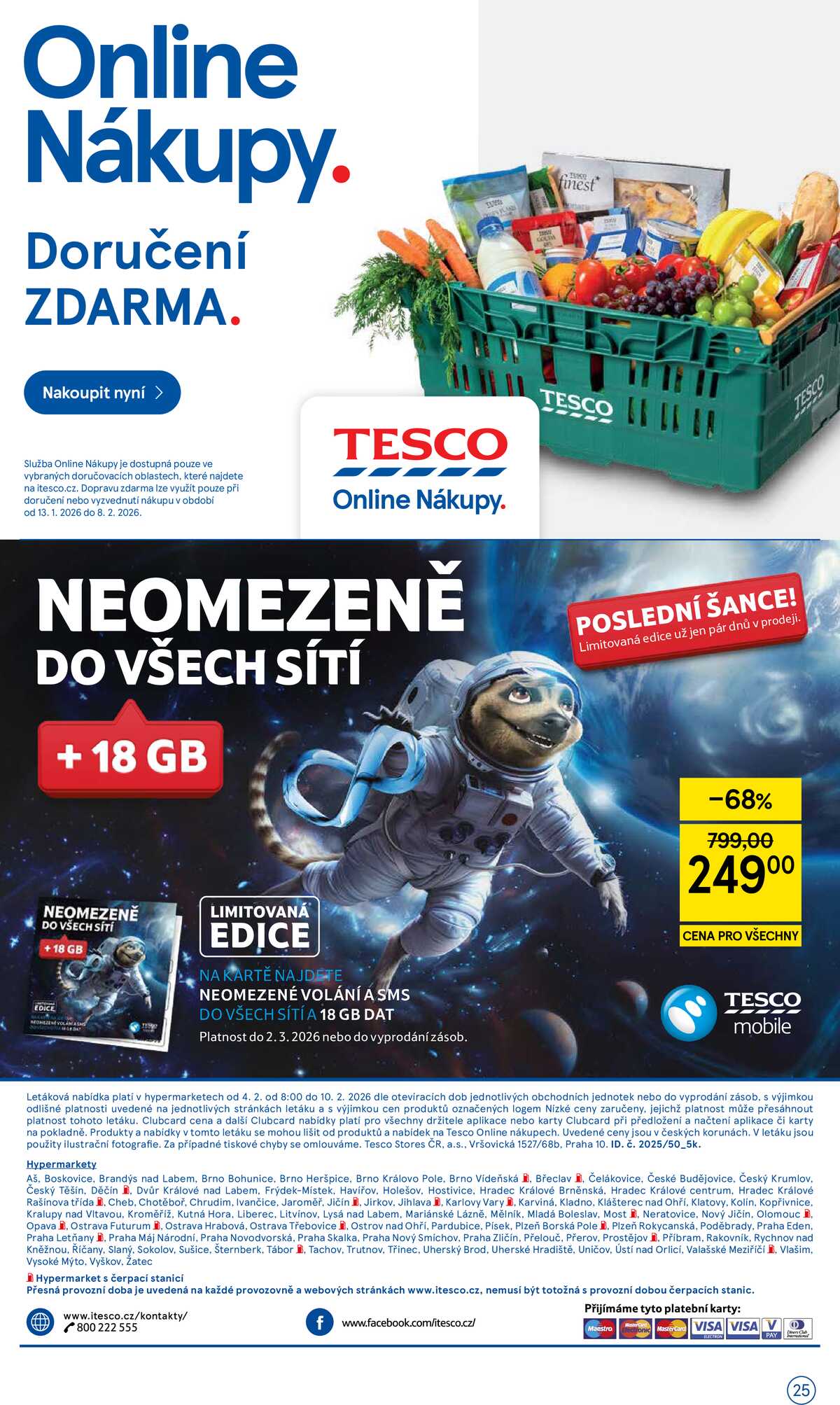Tesco malé hypermarkety od 4.2. do 10.2.2026 strana 25