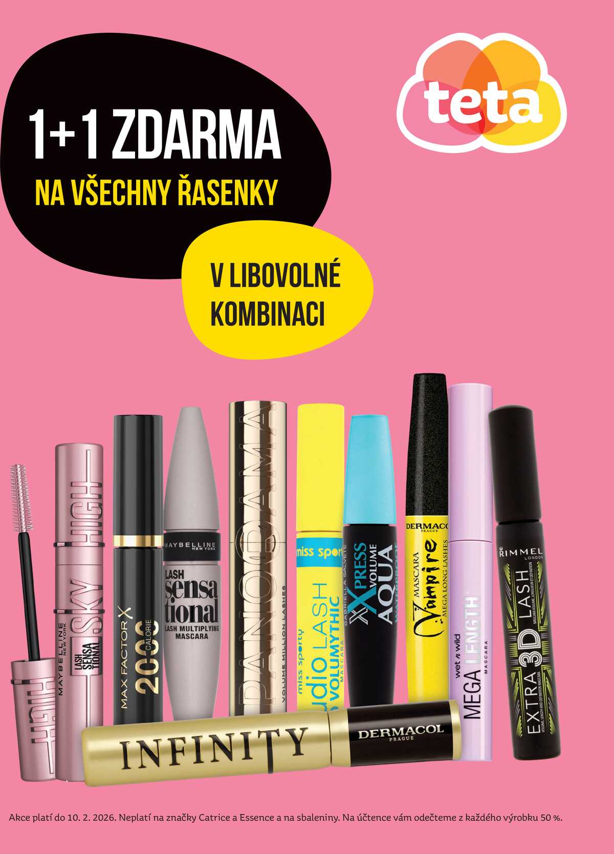 Teta drogerie řasenky od 29.1. do 10.2.2026 strana 1