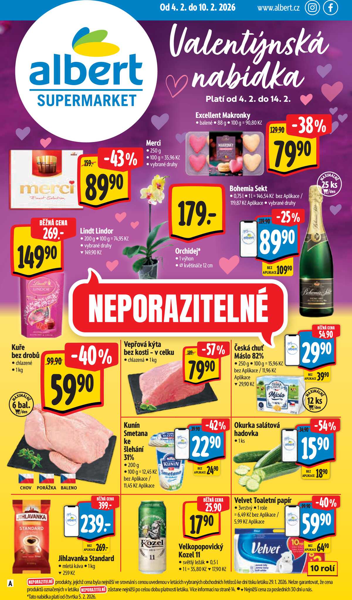Albert Supermarket od 4.2. do 10.2.2026 strana 1