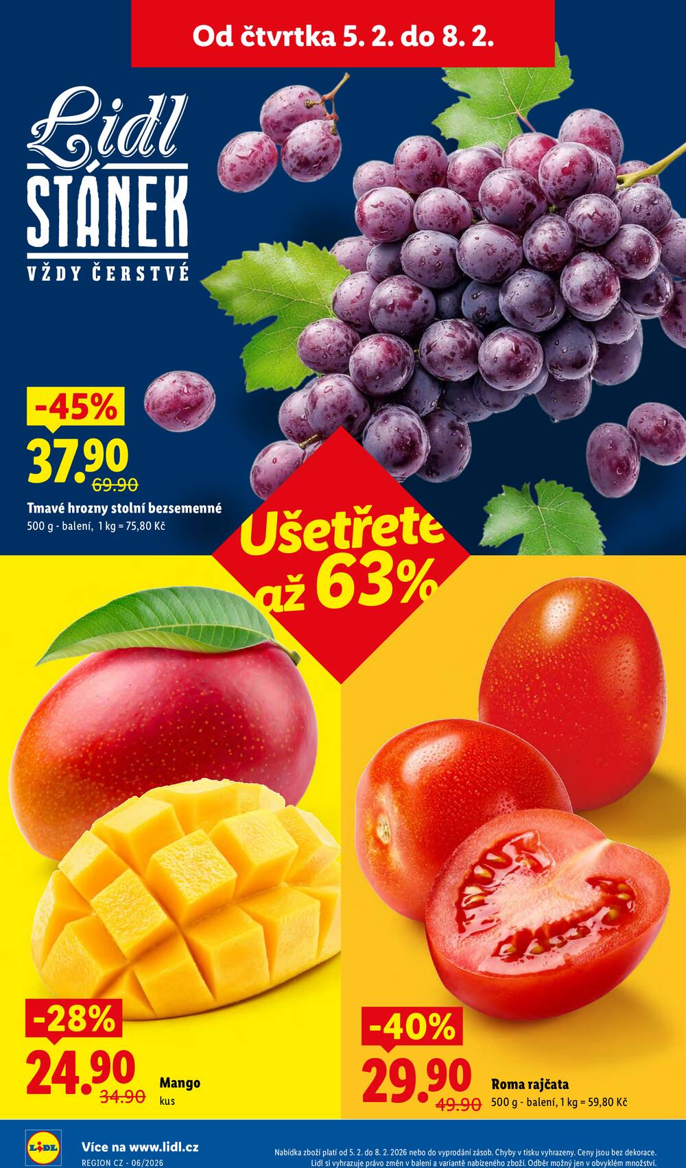 Lidl Čtvrtek od 5.2. do 8.2.2026
