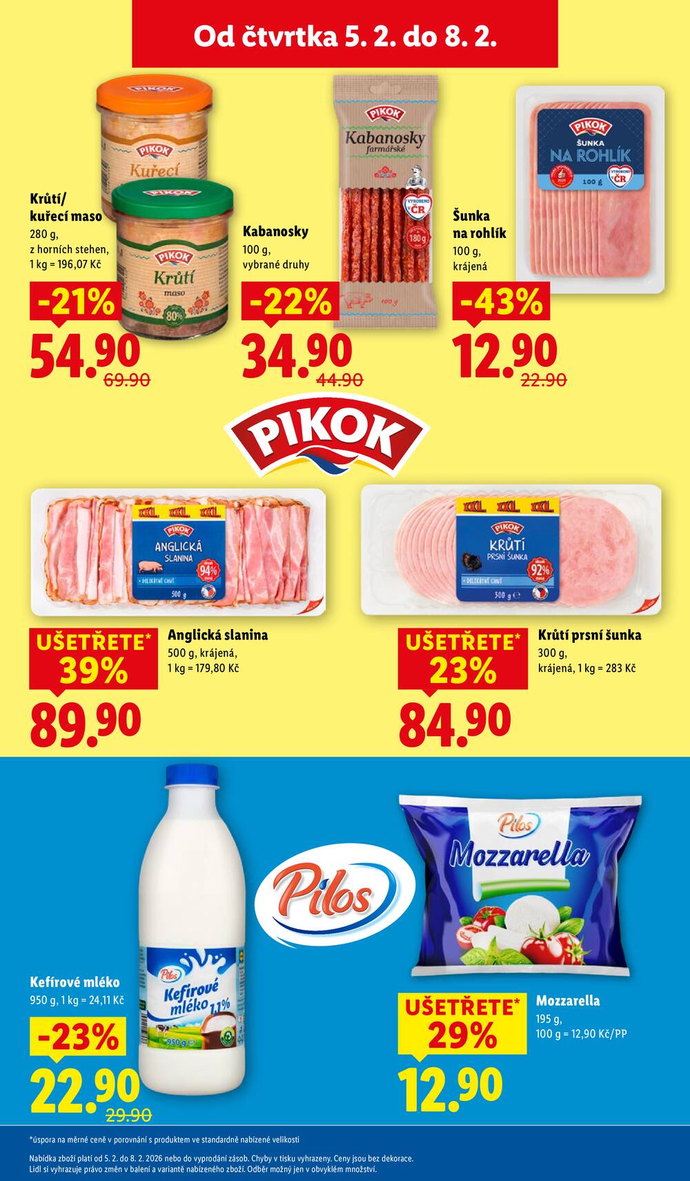 Lidl Čtvrtek od 5.2. do 8.2.2026