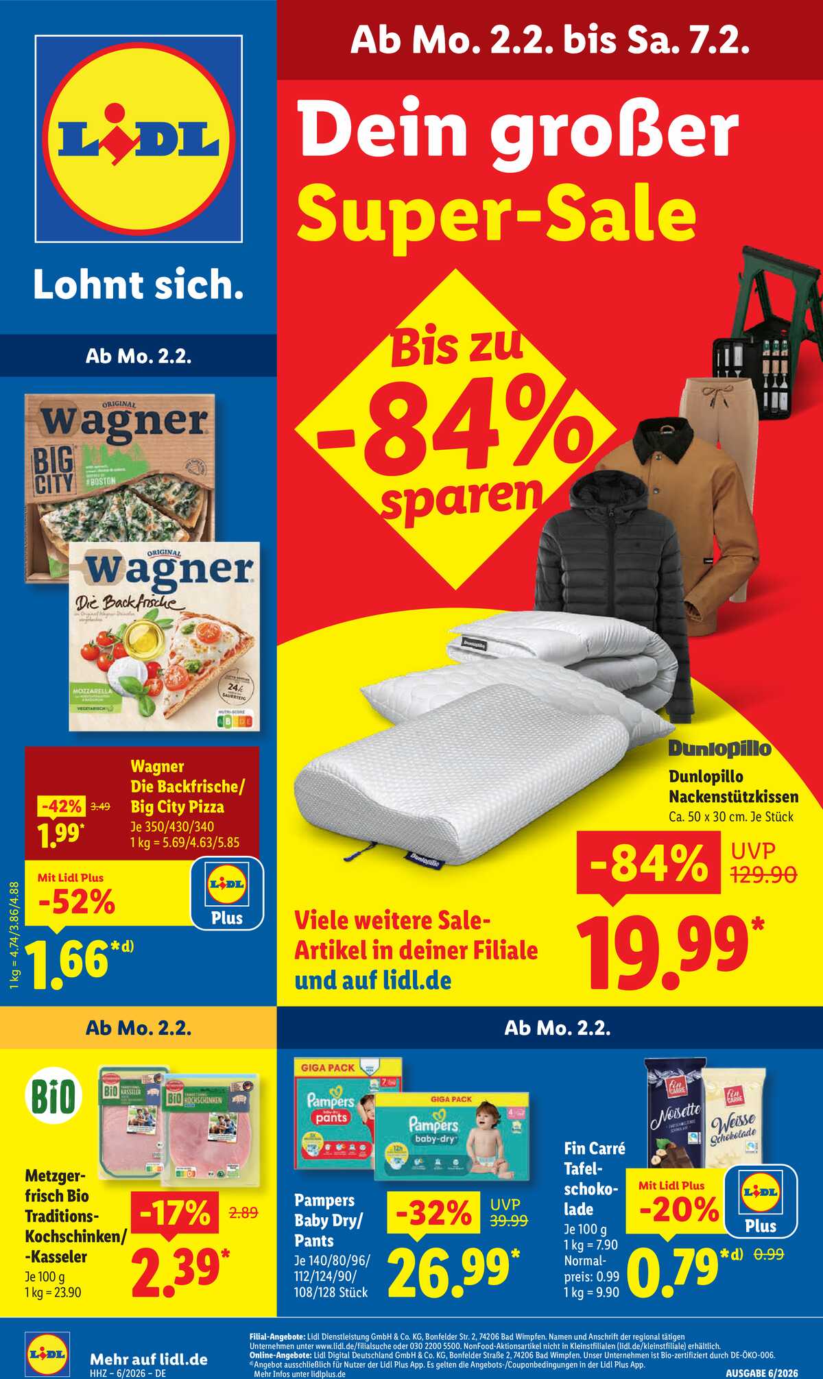 Leták Lidl Německo 2.2.-7.2.2026 strana 1
