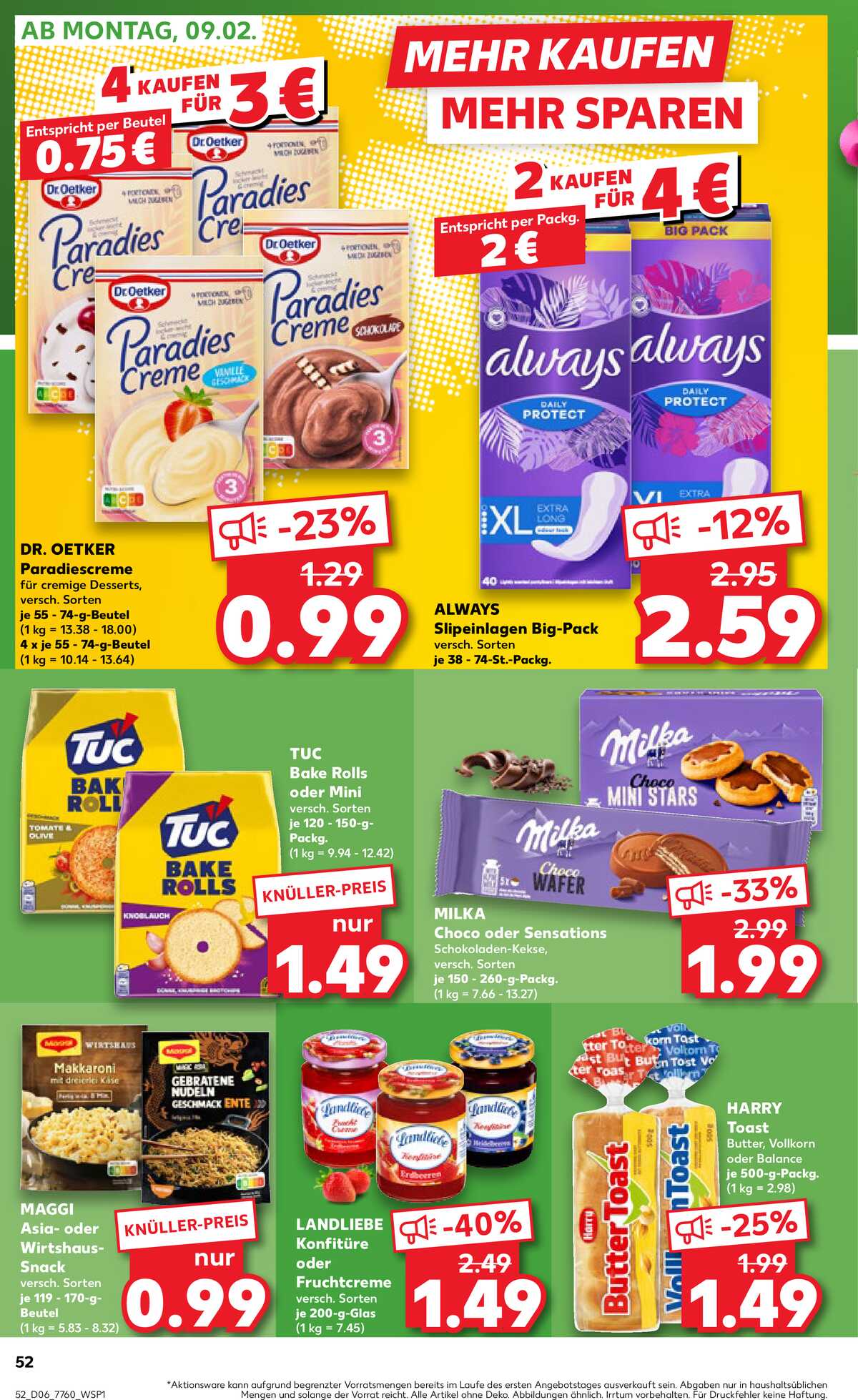 Leták Kaufland Německo 5.2.-11.2.2026 strana 52